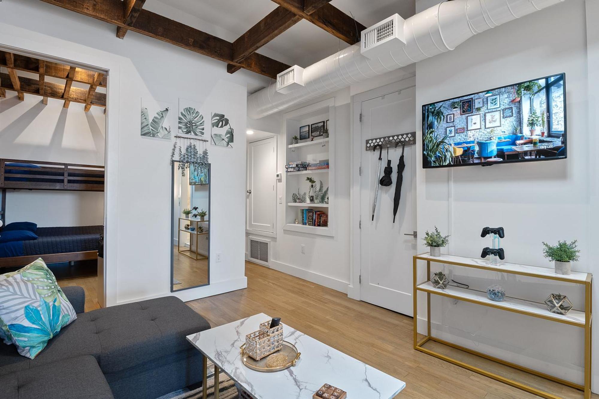 Chic Penthouse 15 Minutes From Nyc - Bus Stop At Doorstep Hoboken Exteriör bild